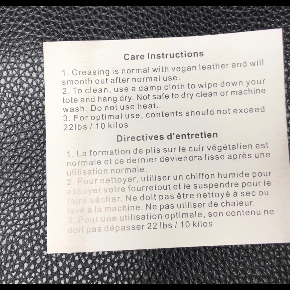 “VINCE CAMUTO” Luck Tote in Black - Picture 5 of 5